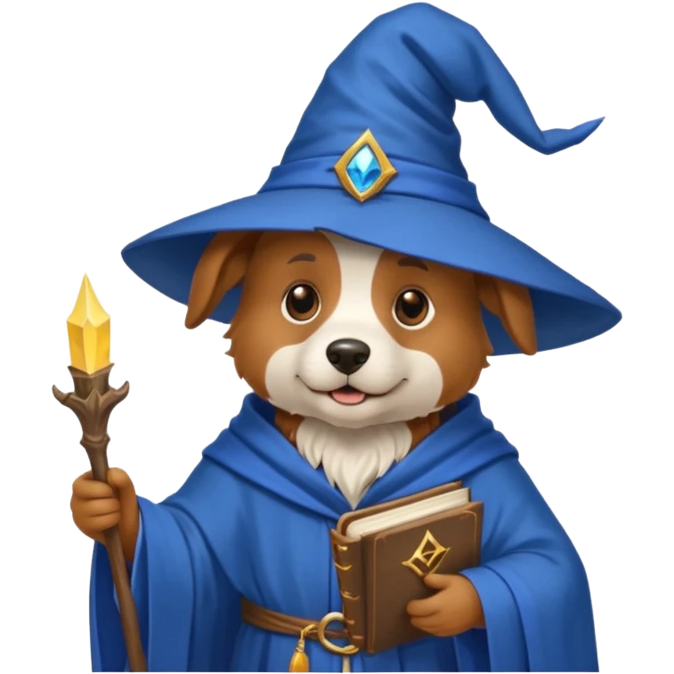 Dog wizard emoji