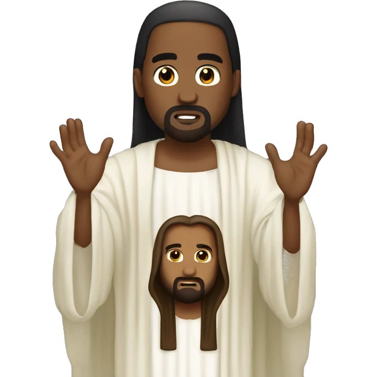 kanye west as jesus emoji