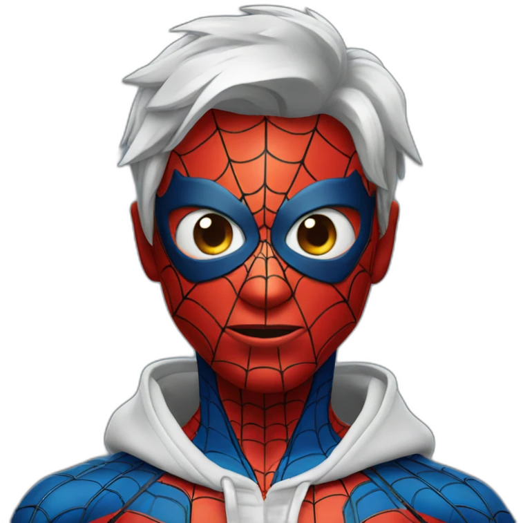 face of spiderman emoji