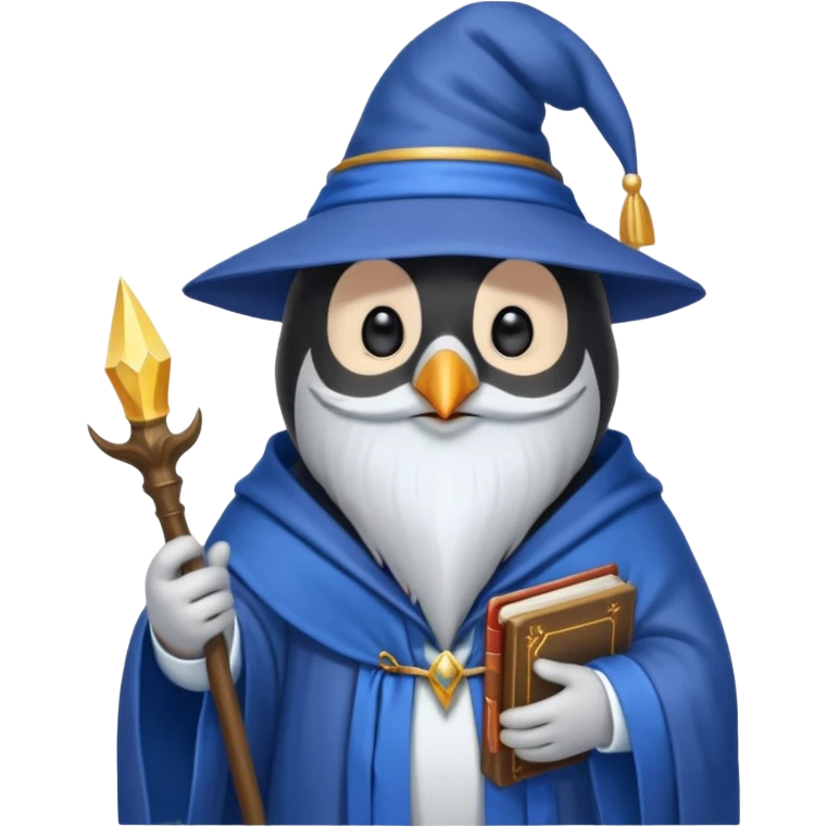 Penguin Wizard emoji