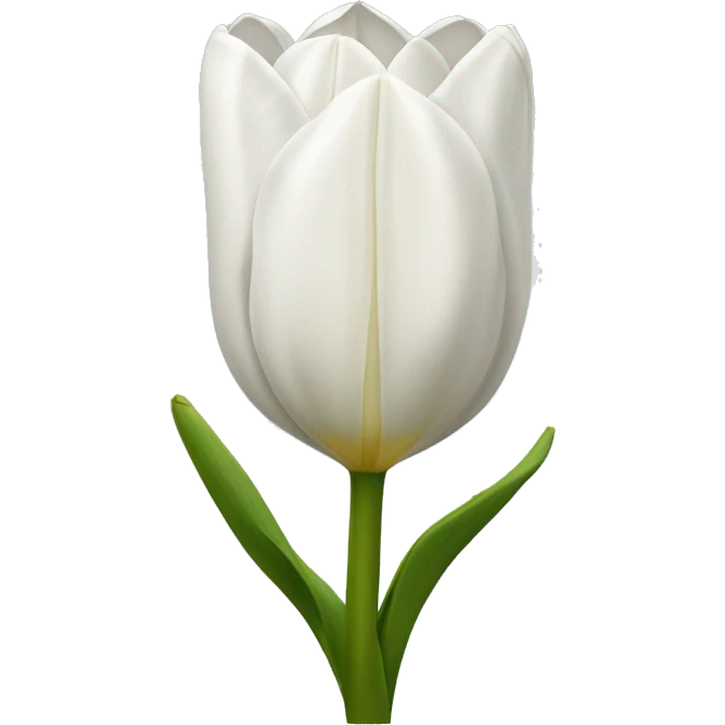 White tulipanes emoji