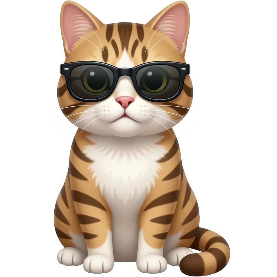 Cat wearing sunglasses emoji