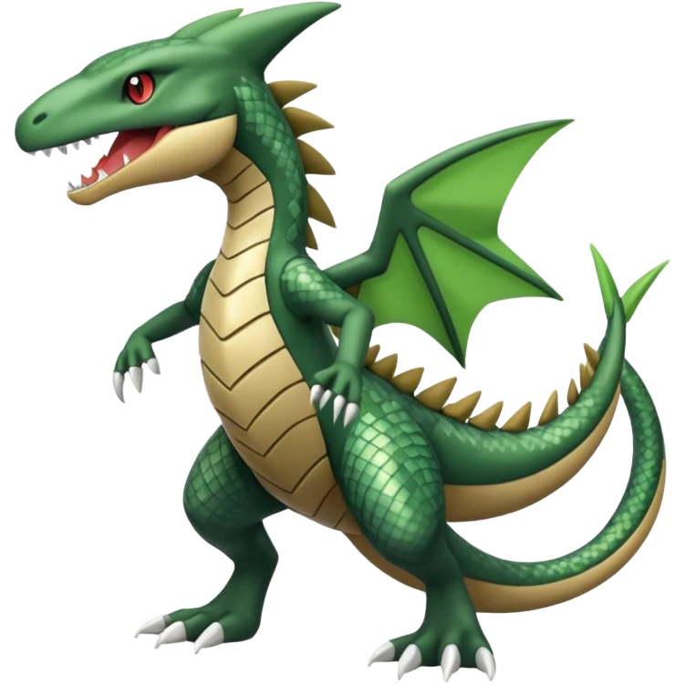 Meloetta-Garchomp-Sceptile-Pokémon-Fakémon-fusion-hybrid-creature emoji