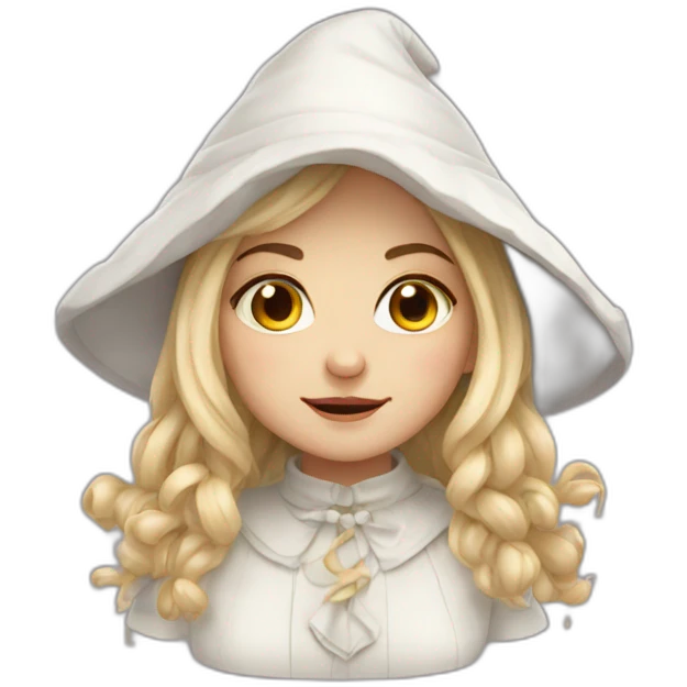 Cute whitch emoji