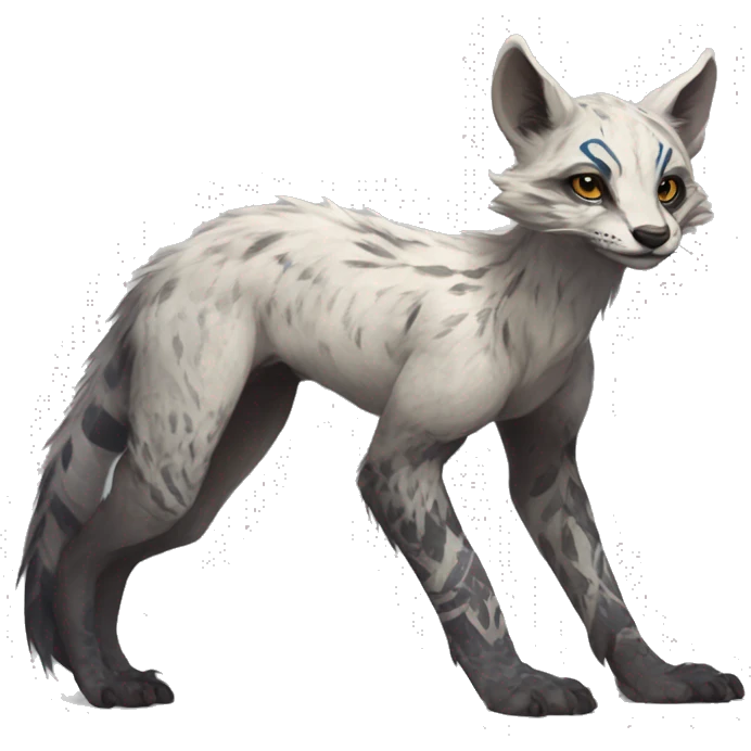 Modern Rare Fantasy Vernid-Trico-species by LiLaiRa, markings, full body emoji