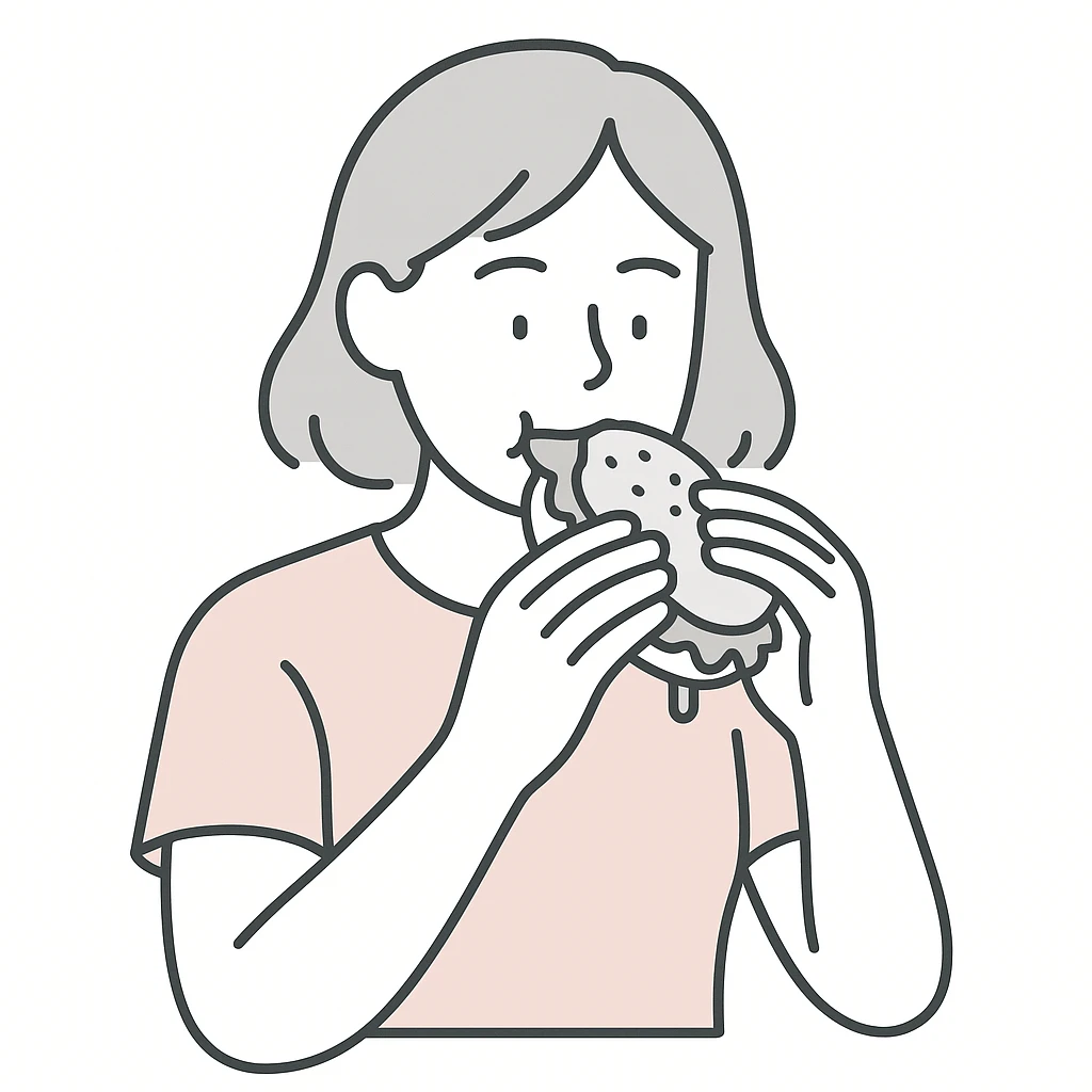 person eating sloppy joe emoji