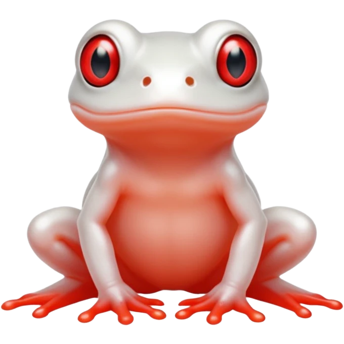 Albino dwarf frog emoji