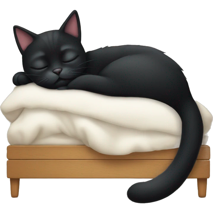 Black Cat sleep  emoji