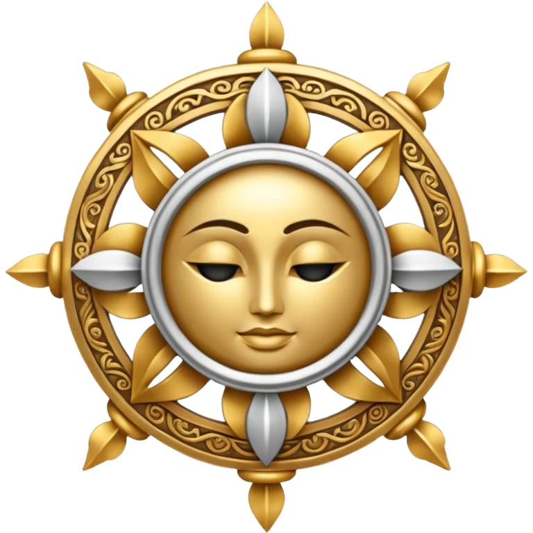 symbol of divine synergy between earth God, sun God, sea God and Death God emoji