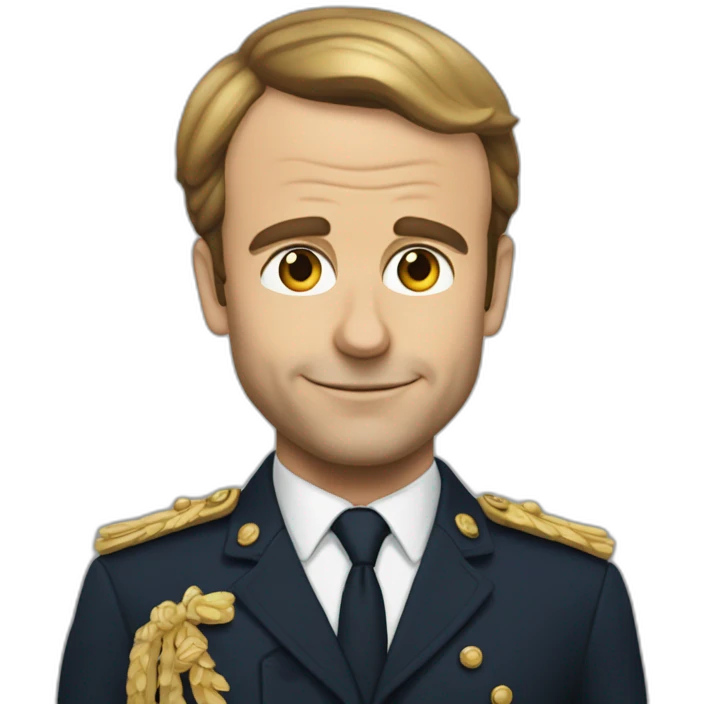 Macron qui fait un doit donneur emoji
