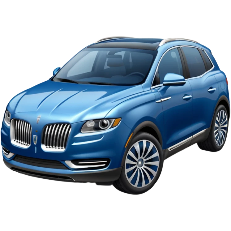 Blue lincoln nautilus car emoji