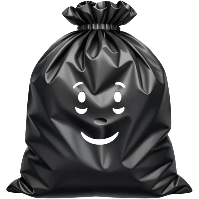 Trash bag emoji
