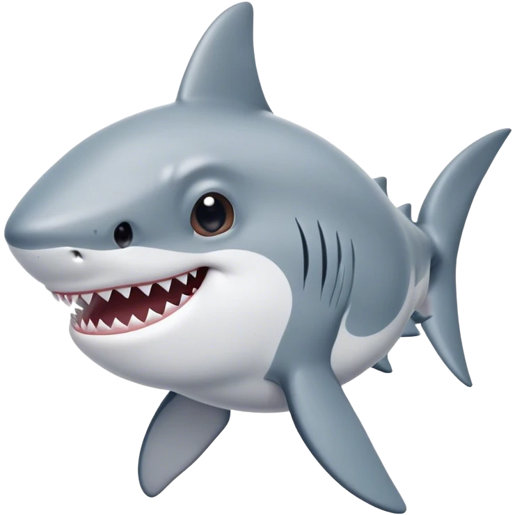Cute baby shark emoji
