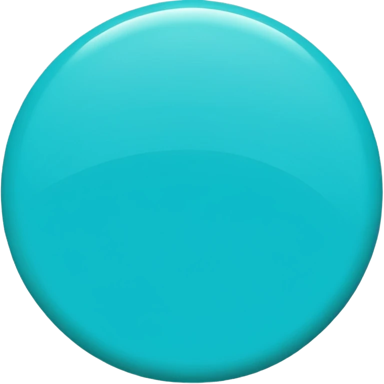 turquoise circle emoji