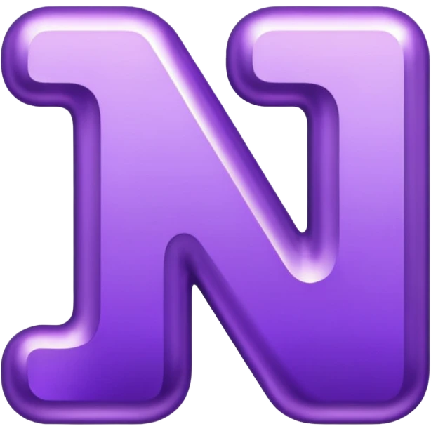Shiny fancy purple big letters saying "YOU" emoji