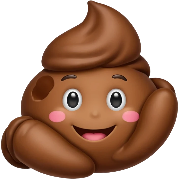 hand holding poop emoji emoji