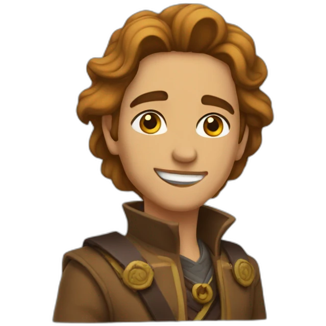 Milei con una melena de león  emoji