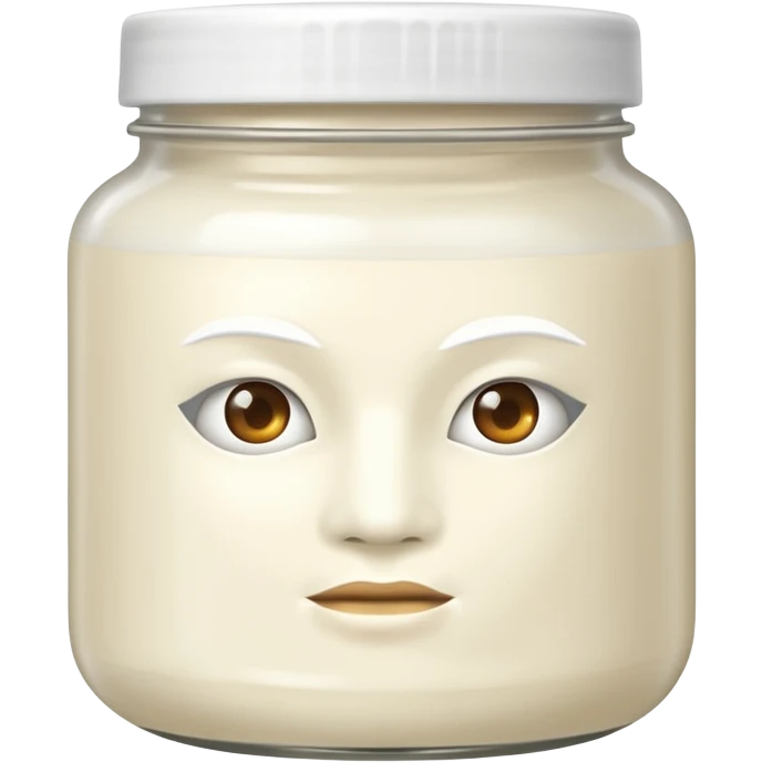 WHITE hair mask in a jar THE PRODUCT  emoji