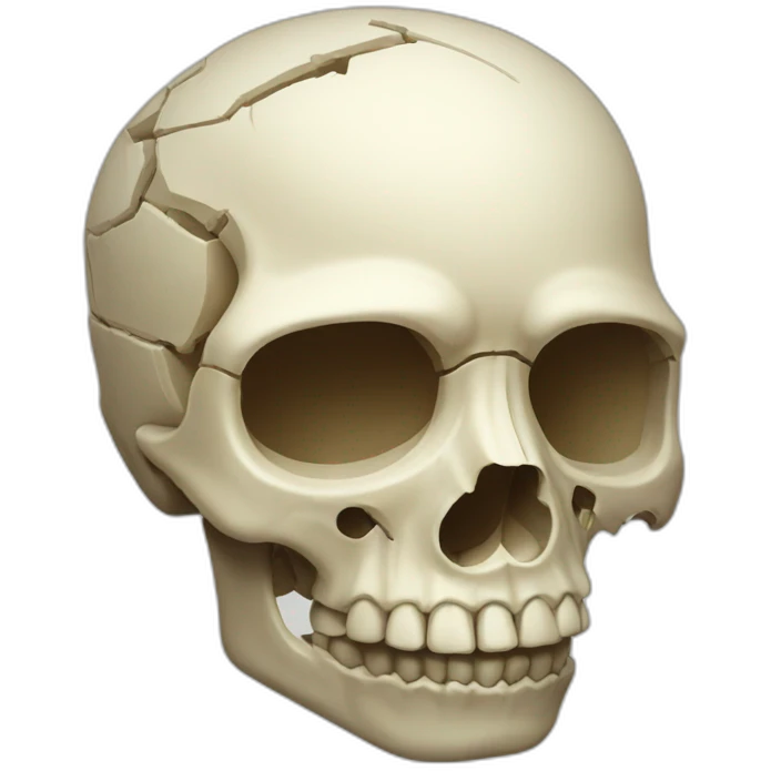 fragmented-skull emoji