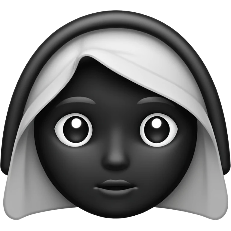 simple background, clean silhouette, thick outline, icon style emoji