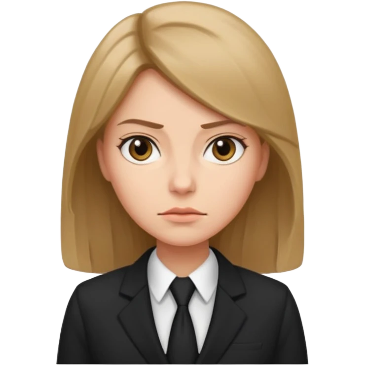Девушка с темно русыми волосами которая начальник emoji