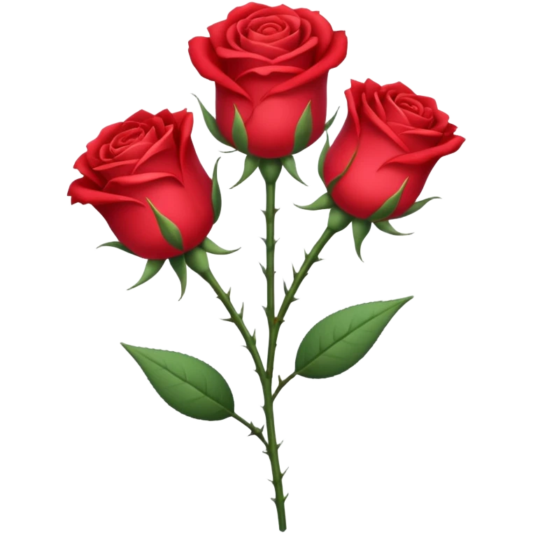 trident entouré de roses (fleurs) emoji