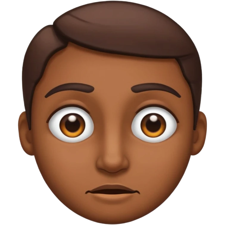 Crooked ￼eyes emoji