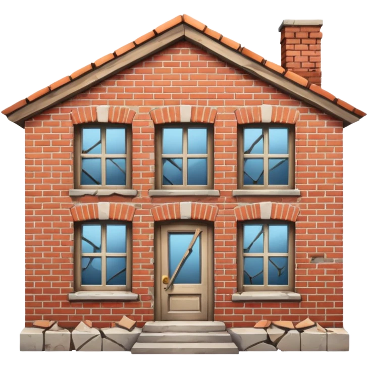 House with problem emoji