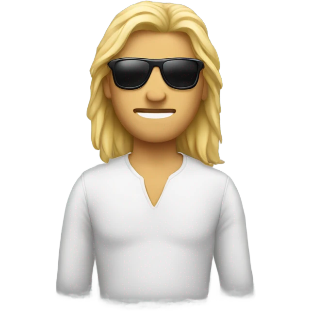 guy with mullet and sunglasses emoji