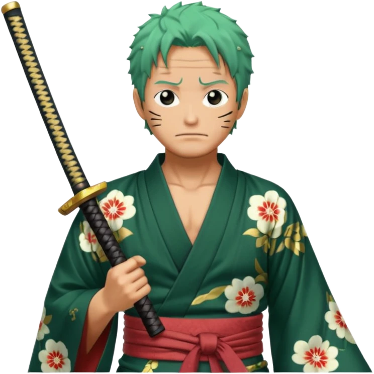 one piece zoro in land of wano emoji