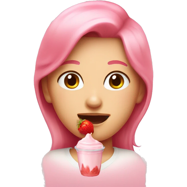 Strawberry milk emoji