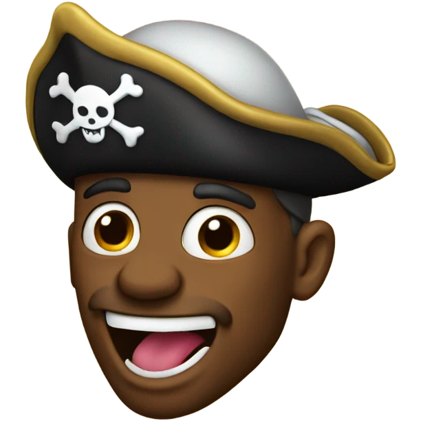 Pirate with tongue out  emoji