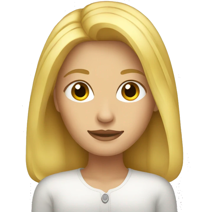 A Blonde woman emoji