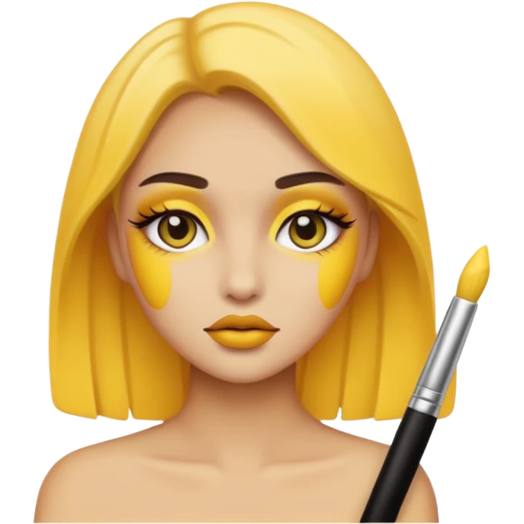 yellow makeup  emoji