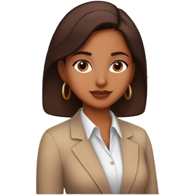 brown lady in real estate job with house emoji