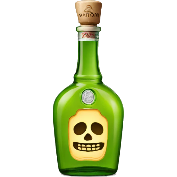 A bottle of Patron tequila emoji