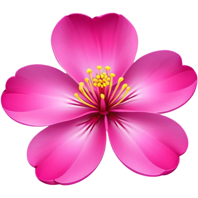 Neon sakura flower emoji