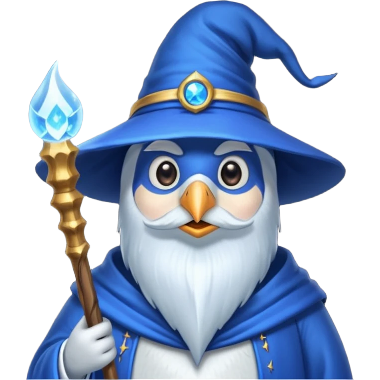 Penguin Wizard emoji
