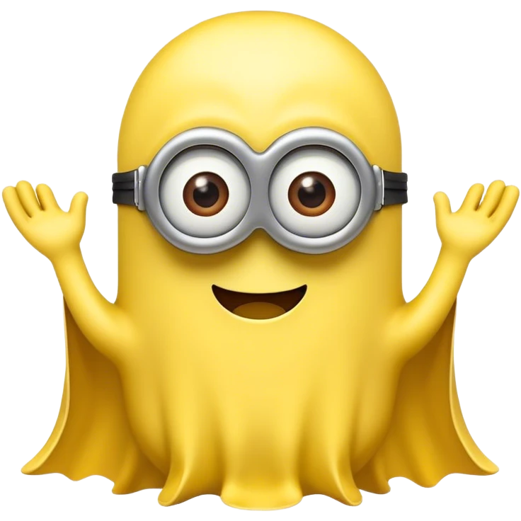 ghost emoji that looks a bit like minion emoji