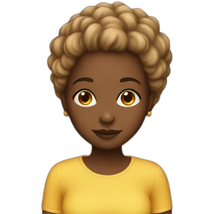 Black girl emoji