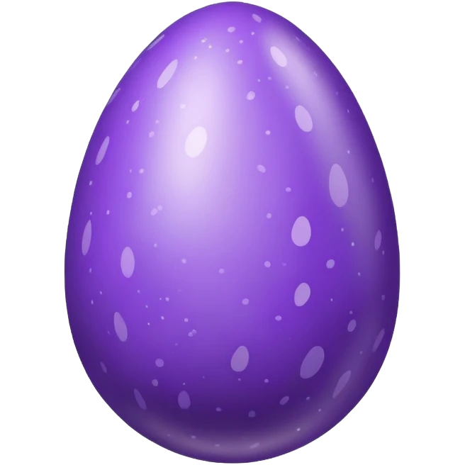 Purple Easter egg emoji