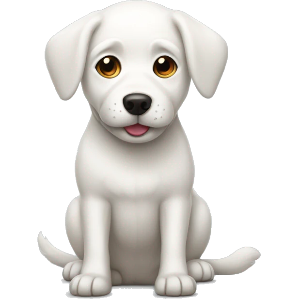 White dog emoji