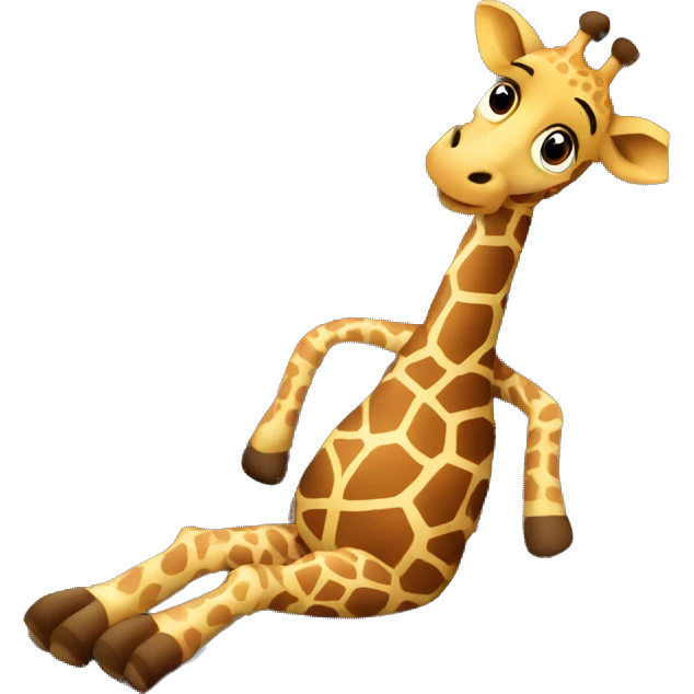 giraffe in a plane seat emoji