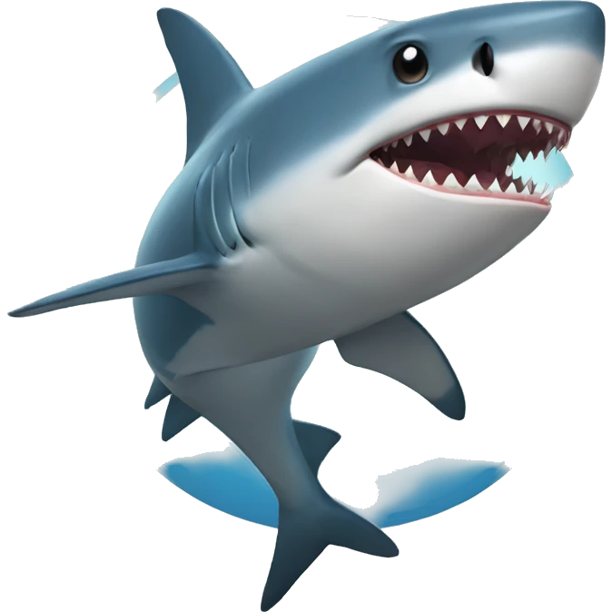 shark with emoji