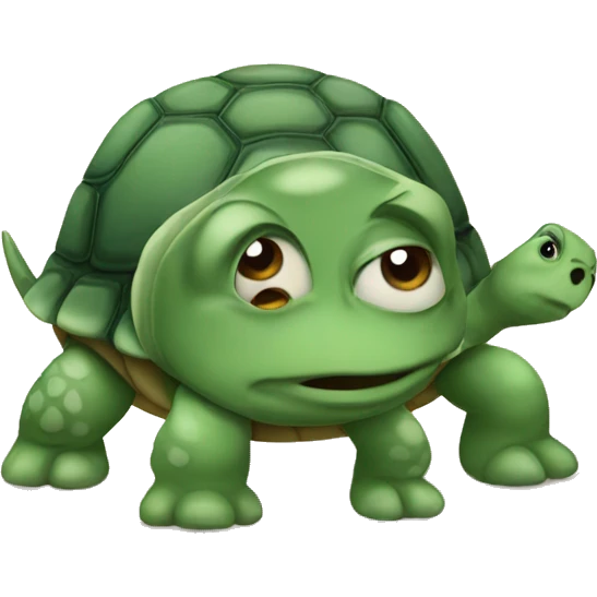 crying turtle emoji