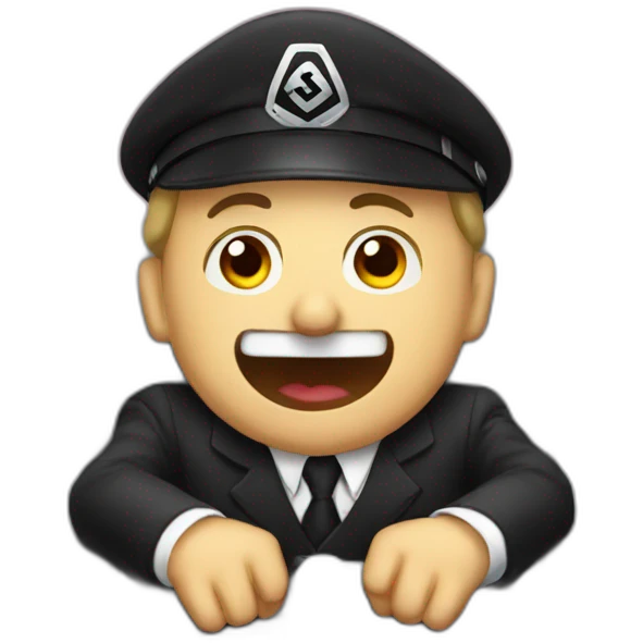 Hitler on a rollercoaster emoji
