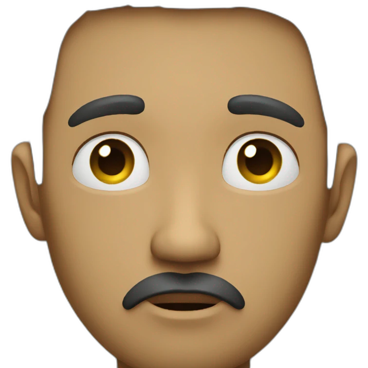 man sad and lost in the deep of life emoji