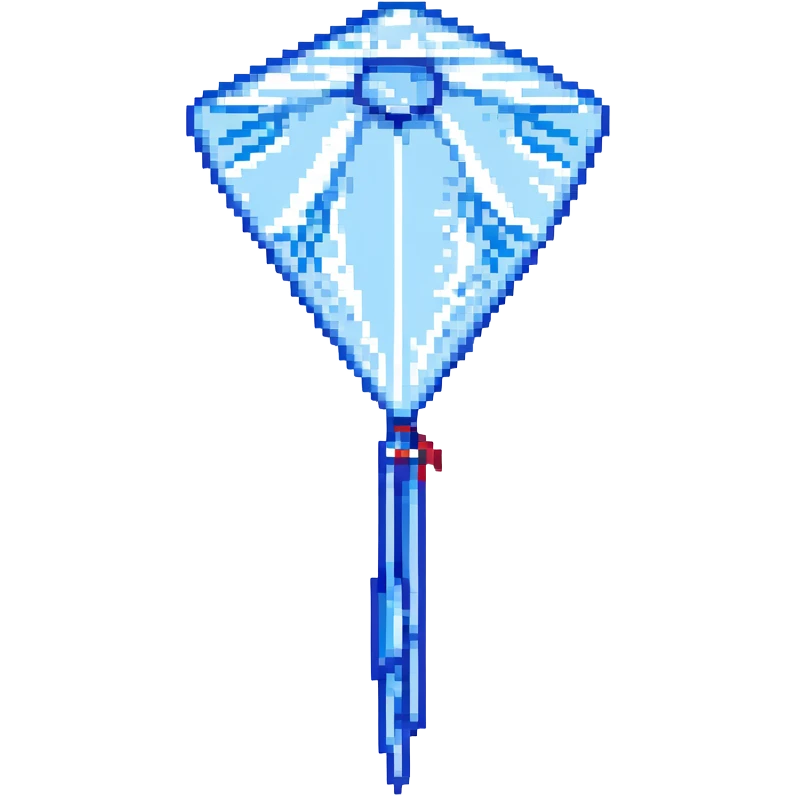 A blue kite with the hex color code c8e1fc emoji