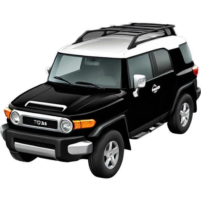 Black Toyota FJ cruiser emoji