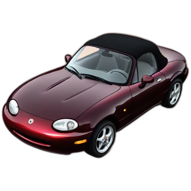 1995 Red Miata mx5 na with pop up headlights emoji